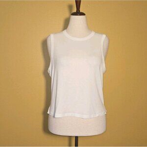 Lululemon All Yours Tank VITASEA Size 12 Womens White WHT 50062 Logo New no Tags